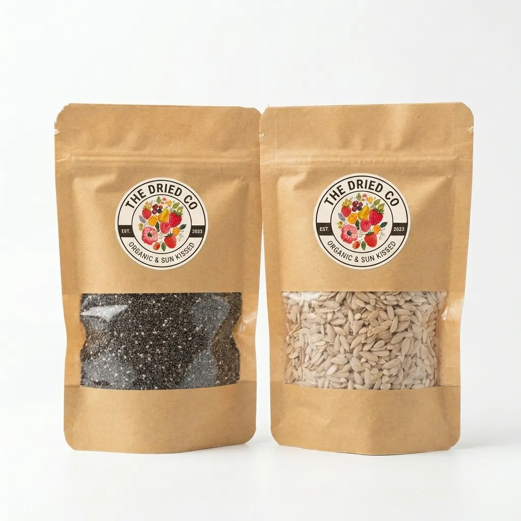 Pumpkin seed + Chia seed Pack of 2 x 100g (Brown Pouch )